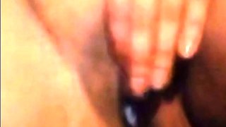 Filipina Amateur Shaves and Masturbates on Webcam