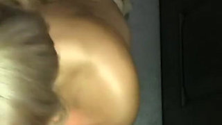 Busty blonde MILF Alyssa Lynn drains every cock in the gangbang room POV