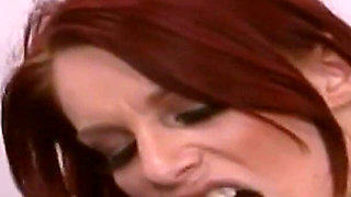 Horny Housewives Scene-2_sexy Redheaded Big-breasted MILF Gets a Facial From Her Neighbor with a Big Cock