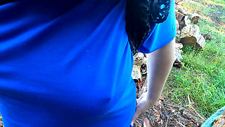 Huge Naked Tits Pounded in the Field