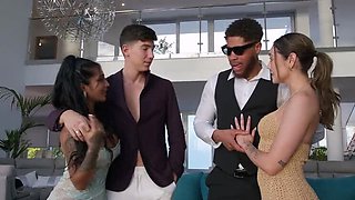 Yasmina Khan & Catherine Knight: My Wife’s Wild Swingers Party with Her Big-Titted Friends