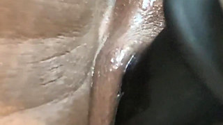 Closeup Squirting Pounding My Pussy with Monster Dildo