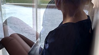 A nylon and foot fetish