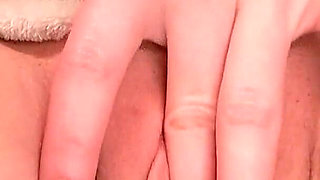 Passionate Hottie Masturbates Pussy and Gets Orgasm Close up