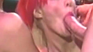 Threesome Retro with Two Beautiful Sluts