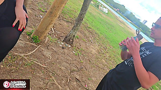 Agatha Breastfeeds in Sex in the Park, with Torn Pants