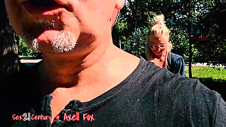 Outdoor Pickup French Blonde MILF Axell Fox