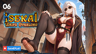 Isekai: Waifu Overlord Gameplay Part 6 - Alberta S. Kammer Foot Jerking H-Scene