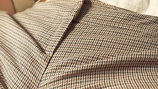 Naughty Colleague Seduces You with Her Fat Cameltoe in Trousers