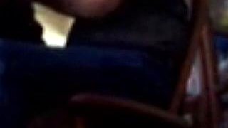 After spanking Marry 47yo serves my cock