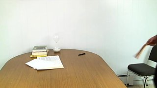 Redhead mistress spanking brunette schoolgirl