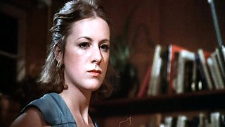 Lesbian blonde and brunette strip and lick hot cunt