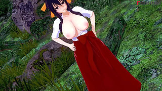 Rias Gremory kimono sex at the festival - DXD NTR Madness Series
