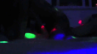 Romantic Couple Almost Break Bed and Camera in Sex Party