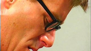 Threesome - Two Blonde Sisters Share a Big Cock in the Office