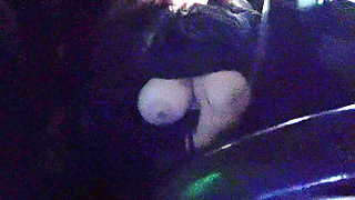 Italian Horny Big Tits Artemisia Love Driving Around at Night and Showing Her Big Juicy Boobs for You