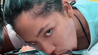 Blowjob While We're Going to Meet Some Friends