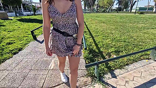 Fingering on the Train, Flashing Pussy and Tits