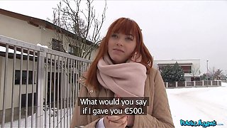 Public agent - sexy german 20 year old red haired nailed in my car