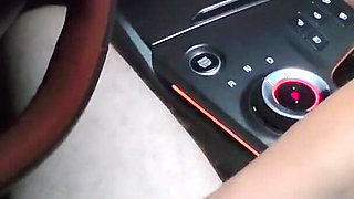 Hand Job Makes Him Cum All Over Himself in the Car