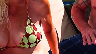 Blonde MILF Gets Fucked by the Pool – Marvellee Hot Amateur Action
