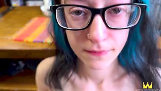 Step Sister Blue Eyes White Dragon Fantasy Fuck - Cum in Mouth & Doggy Style