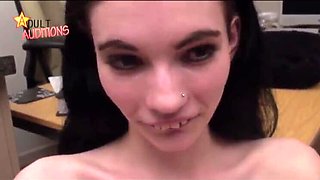 British Teen Roxanne First Audition Blowjob