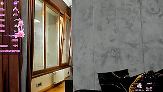 Glamour babe with big boobs masturbates in lingerie