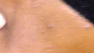 Ebony Blows Big White Cock and Swallow Sperm