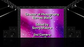 Two amateur blonde teen babes sucking huge fat cock