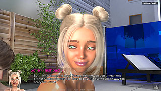 According to Sofia: Horny Guy Stretches His Best Friend's Girlfriend Asshole in the Pool He Is Trying to Loose the Hole a Bit