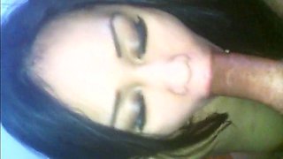 Filipina Amateur Sucks and Swallows Big Cock