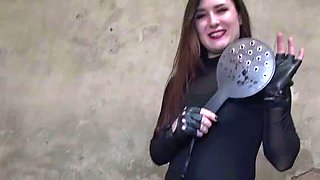 Femdom fetish strap porno