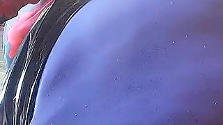 Purple Nylon Ass Worship