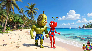 Episode 4 - Cute Pineapple Girl and Sweet Avocado Man Sharing Gentle Tropical Moments AI Hentai