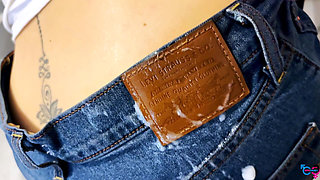 Married Plumber Fucks a Client in the Bathtub and Repentant Eats Cum From Jeans to Hide Evidence