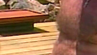 Blonde MILF Gets Pussy Licked and Fingered Poolside