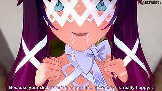 Columbina blowjob - Genshin Impact