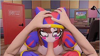 Car Toon - Pomni The Amazing Digital Circus Pomni Makes Sloppy Blowjob. Cum In Mouth Porn
