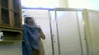 Mexican Aunt Maria spied on in the shower