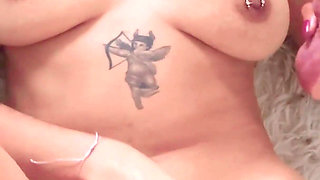 POV Petite Latina Stretches Tight Pussy with Massive Thick Dildo, Footjob and Extreme Gaping