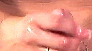 Brunette MILF Milks Thick Cock with Hands and Mouth