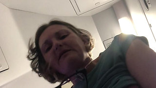 Huge Piss on Plane After Holding It for Four Hours!