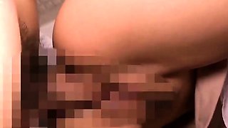 Tiny Japanese babe hardcore spitroasted