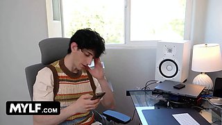 Big titted sex professor Rachael Cavalli gives her schoolgirl a hands-on masterclass