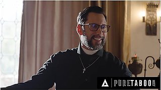 Horny Virgin Teen Penelope Kay Seduces Pervert Priest To Fuck Her Ass