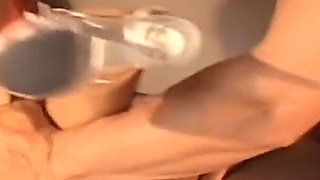 Cum Soaked Face After Deep Fingering and Sloppy Cock Sucking