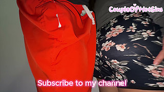 She Gets Her Panties Wet Touching a Stranger's Cock, and They Fuck Right There.