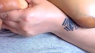 Big Tits Stepmom Caught Massaging Her Big Boobs, I Titfuck Her but Challenged Me Try Not to Cum While She Gives Titjob