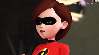 TiffanyWarmer as Helen Parr Gives Hot Blowjob - Uncensored Hentai 3D Sex